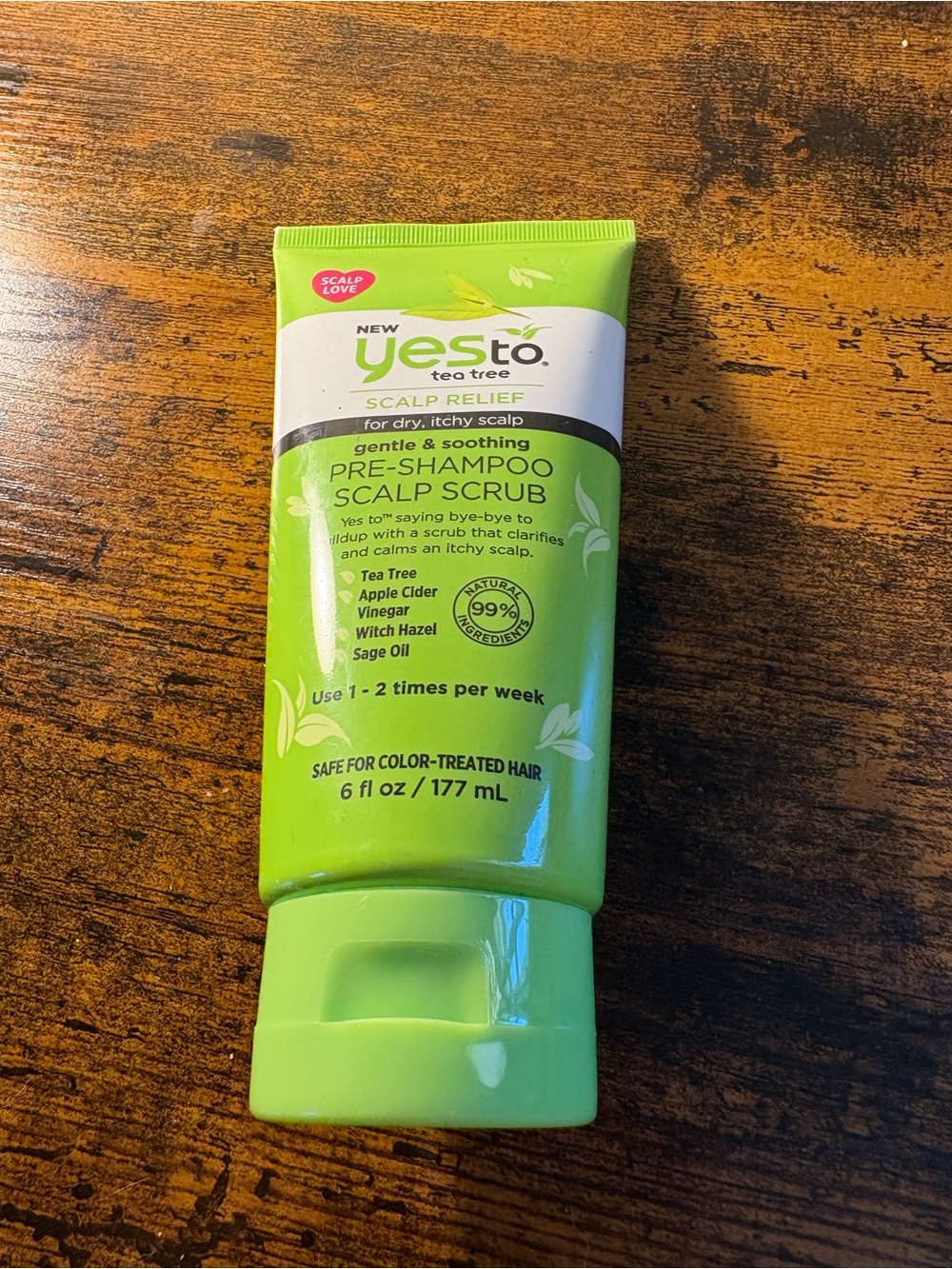 Yes To Tea Tree Pre-Shampoo Scalp Scrub 6 oz New Sealed Discontinued Rare